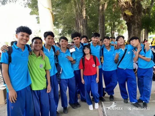 Martial Arts Display by Students in Blue and Green Shirts – AI Generated Video | Hailuo AI