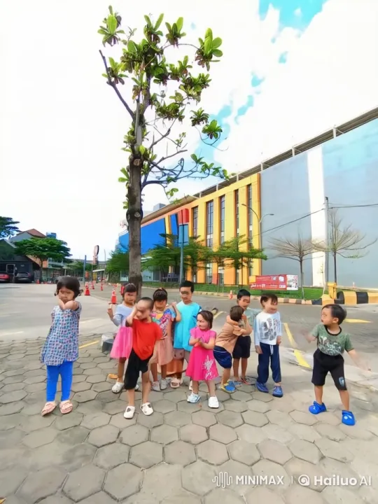 Children Practicing Kung Fu in Urban Setting – AI Generated Video | Hailuo AI