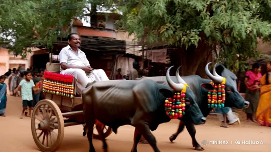 Traditional South Indian Village Life – AI Generated Video | Hailuo AI