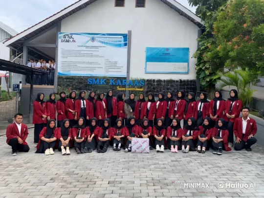 Students Perform Synchronized Kungfu Outside SMK Karasa Sindangbarang – AI Generated Video | Hailuo AI