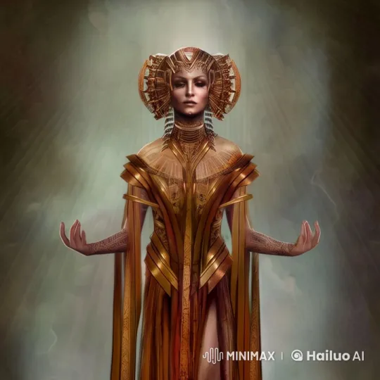 Meditating Atlantean Queen in Phoenician Temple – AI Generated Video | Hailuo AI