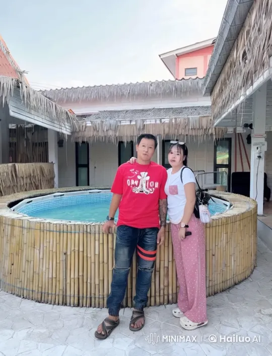 Martial Arts Performance in Tropical Bamboo Hot Tub Setting – AI Generated Video | Hailuo AI
