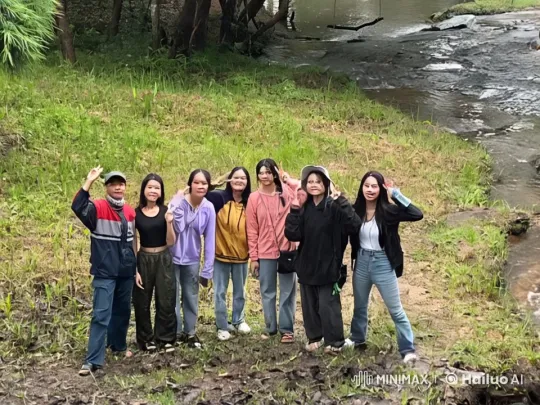 Friends Engage in Playful Kung Fu Duel in Nature – AI Generated Video | Hailuo AI