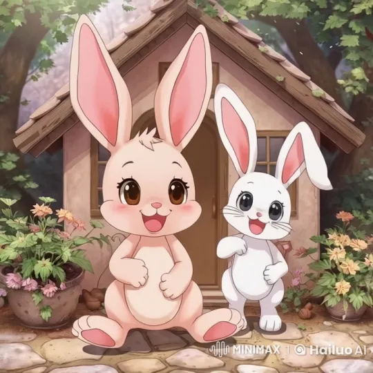 Cute Bunny Explores Enchanted Jungle at Twilight – AI Generated Video | Hailuo AI