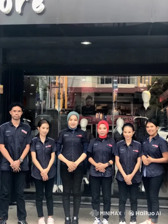 Store Employees Perform Coordinated Kungfu Stances – AI Generated Video | Hailuo AI