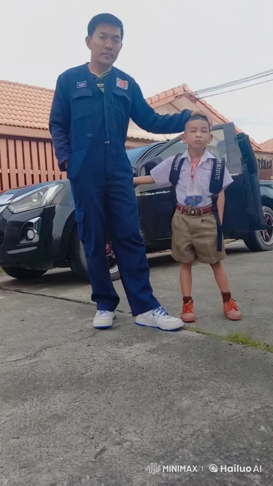 Father and Son Practice Martial Arts in Street – AI Generated Video | Hailuo AI