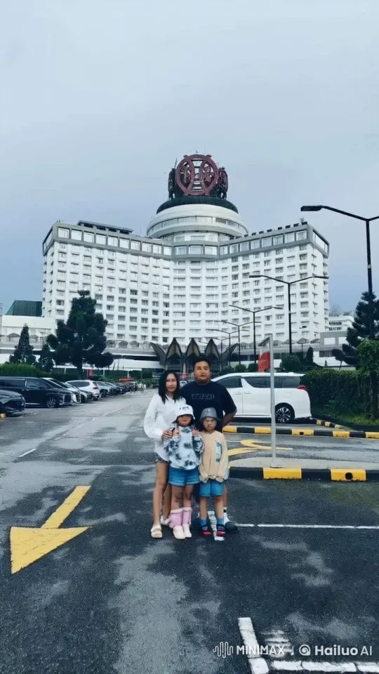 Family Performs Kung Fu in Hotel Parking Lot – AI Generated Video | Hailuo AI