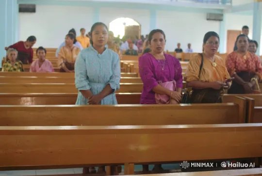 Traditional Attire Kung Fu in Serene Church Setting – AI Generated Video | Hailuo AI