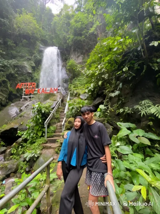 Kung Fu Masters at After Way Kalam Waterfall – AI Generated Video | Hailuo AI