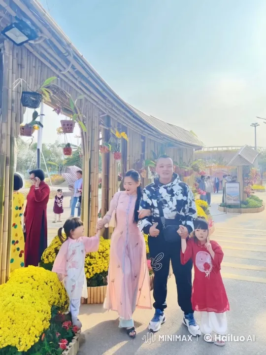 Family Bonding Through Playful Kung Fu at Vibrant Market – AI Generated Video | Hailuo AI