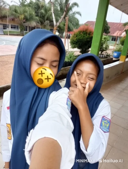 Schoolgirls in Hijabs Enjoy Playful Kungfu in Live2D Animation – AI Generated Video | Hailuo AI
