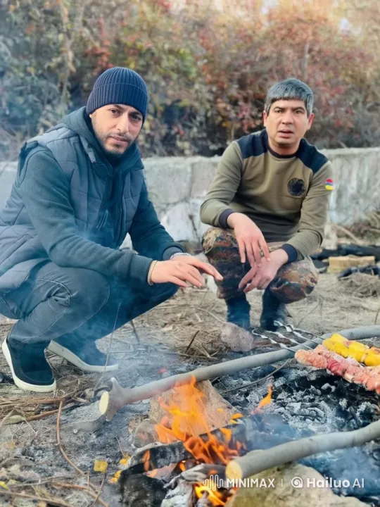 Martial Arts Training by Campfire with Autumn Foliage – AI Generated Video | Hailuo AI