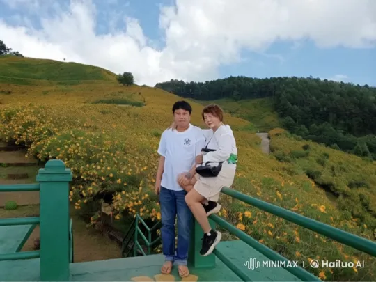 Martial Arts Display in Flower Field Setting – AI Generated Video | Hailuo AI