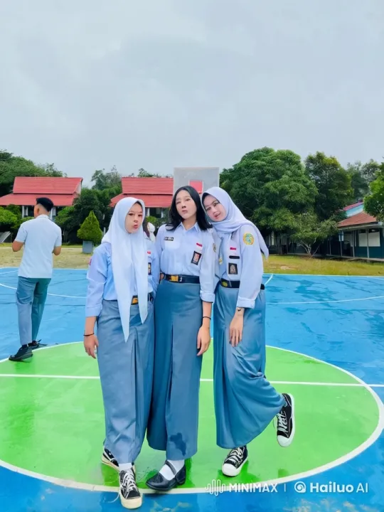 Students Display Martial Arts Skills on School Basketball Court – AI Generated Video | Hailuo AI