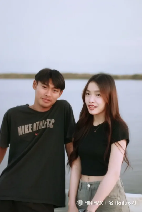 Casual Duo Engage in Intense Martial Arts Over Water – AI Generated Video | Hailuo AI