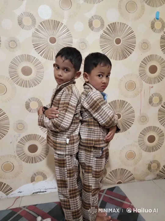 Boys in Pajamas Perform Playful Martial Arts Sequence – AI Generated Video | Hailuo AI