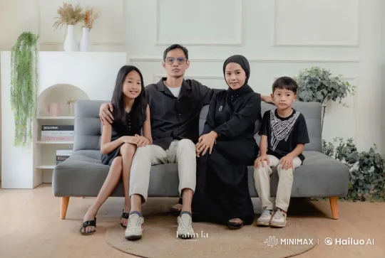 Family Performs Synchronized Kung Fu on Sofa – AI Generated Video | Hailuo AI