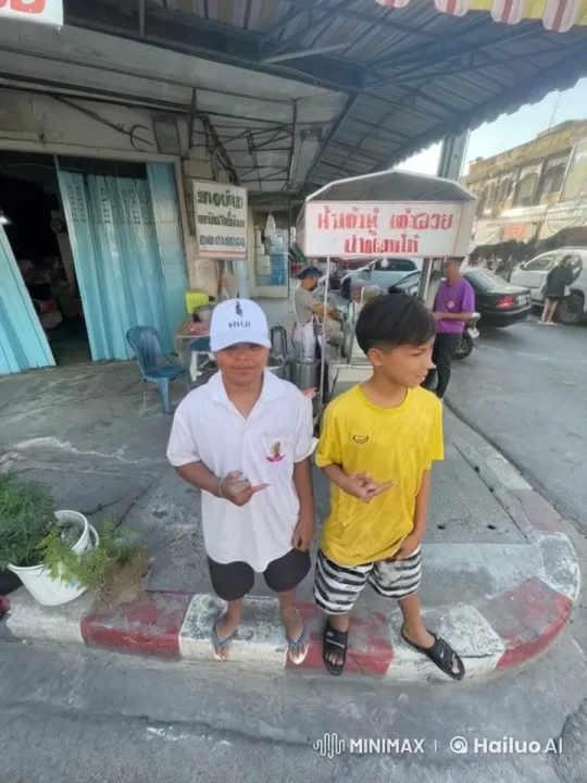 Kids Display Martial Arts Skills on Bustling Street Corner – AI Generated Video | Hailuo AI