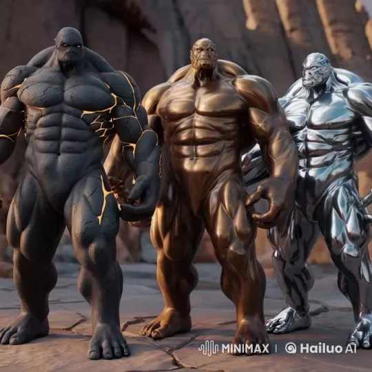 Colossal Guardians Stand Against Dark Forces in a Ruined World – AI Generated Video | Hailuo AI