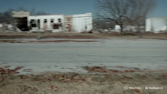 Abandoned Town: Solitary Walker Amidst Ruins – AI Generated Video | Hailuo AI