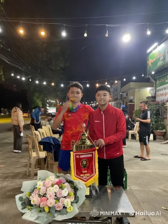 Victorious Men Celebrate with Kung Fu Display on Lively Street – AI Generated Video | Hailuo AI