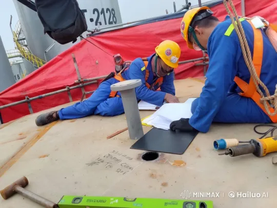 Workers Engage in Kungfu Battle on Industrial Platform – AI Generated Video | Hailuo AI