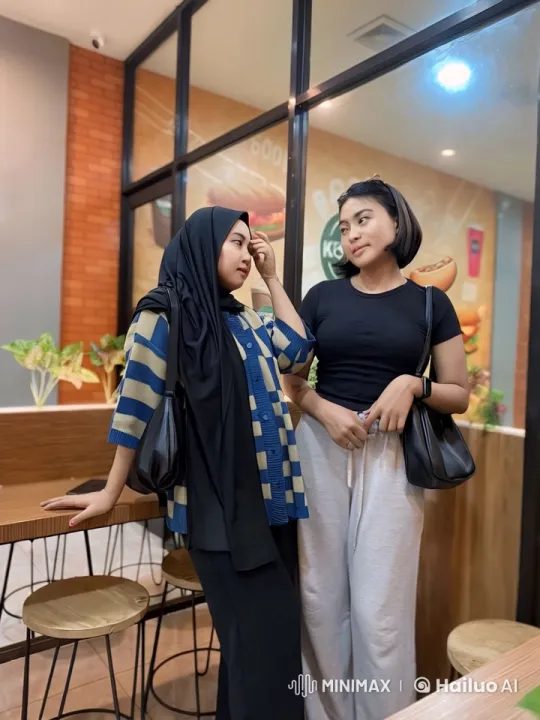 Women Practicing Kung Fu in Café Setting – AI Generated Video | Hailuo AI