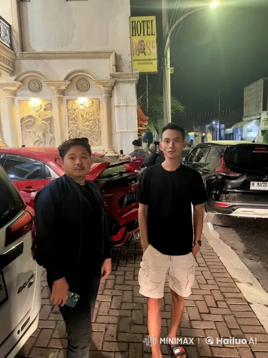 Nighttime Kungfu Display in Front of Hotel Rose – AI Generated Video | Hailuo AI