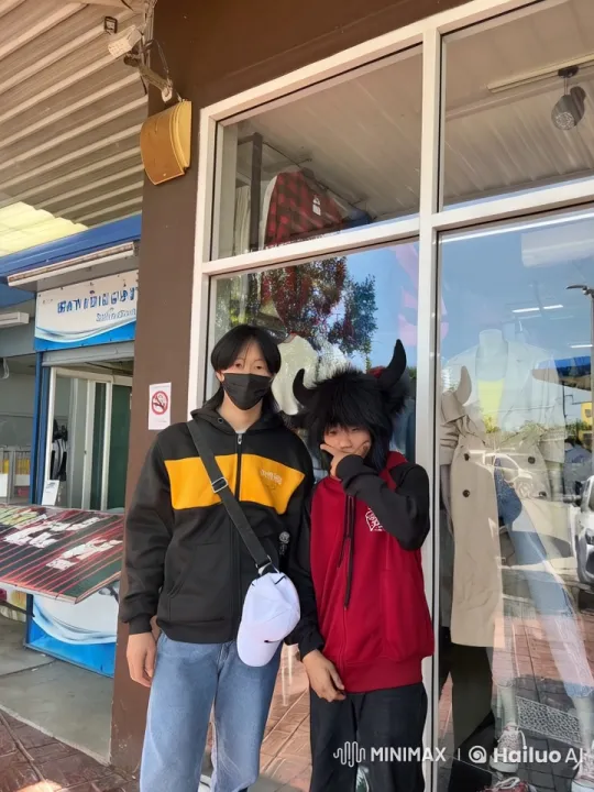 Choreographed Kung Fu Fight in Front of Clothing Store – AI Generated Video | Hailuo AI