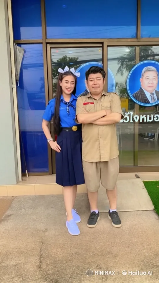Couple Demonstrates Impressive Kungfu Skills Outside Building – AI Generated Video | Hailuo AI