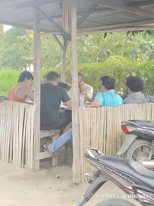 Six Men Practice Kung Fu in Outdoor Shack – AI Generated Video | Hailuo AI