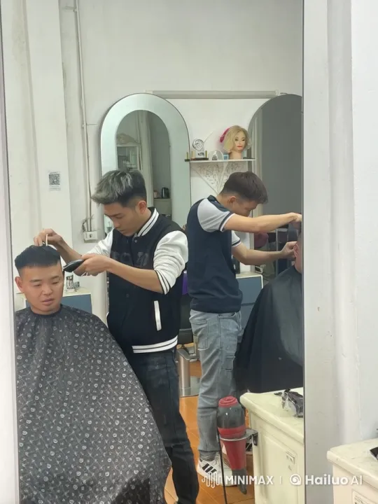 Barbers Transform Salon into Martial Arts Showdown – AI Generated Video | Hailuo AI