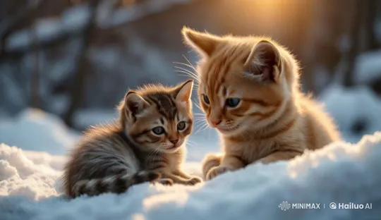Lost Kitten's Jungle Adventure and Heartwarming Reunion – AI Generated Video | Hailuo AI