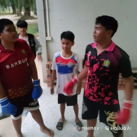Boys Practice Kung Fu with Gloves and Stance – AI Generated Video | Hailuo AI