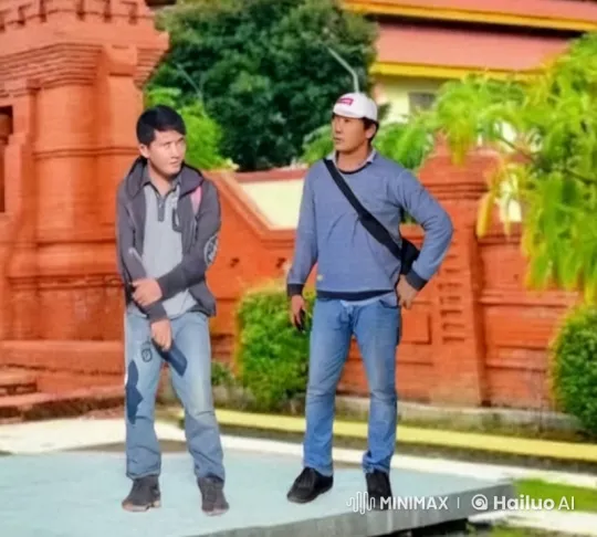 Kungfu Battle in Front of Heritage Building – AI Generated Video | Hailuo AI
