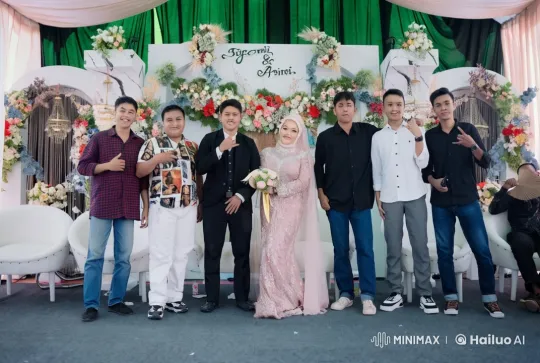 Wedding Couple and Friends Blend Tradition with Kungfu Choreography – AI Generated Video | Hailuo AI