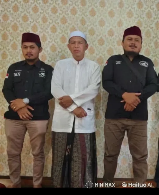 Formal Unity: Three Men in Static Background – AI Generated Video | Hailuo AI