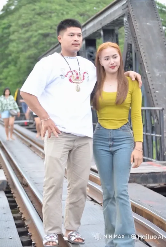Kung Fu Battle on a Lush Metal Bridge – AI Generated Video | Hailuo AI