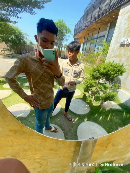 Modern Building Selfie with Nature Elements – AI Generated Video | Hailuo AI