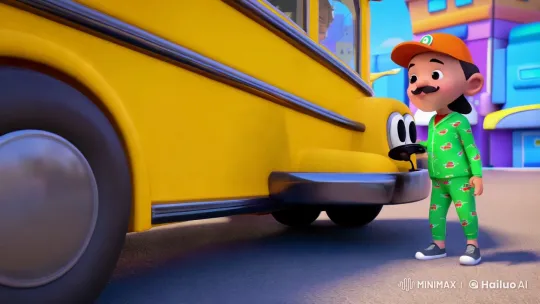 Animated Short: "Yellow School Bus Adventure" – AI Generated Video | Hailuo AI