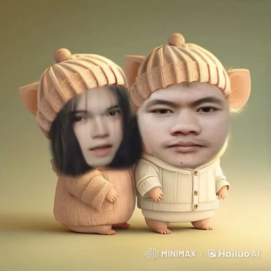 Cute Characters Share Cozy Winter Moment – AI Generated Video | Hailuo AI
