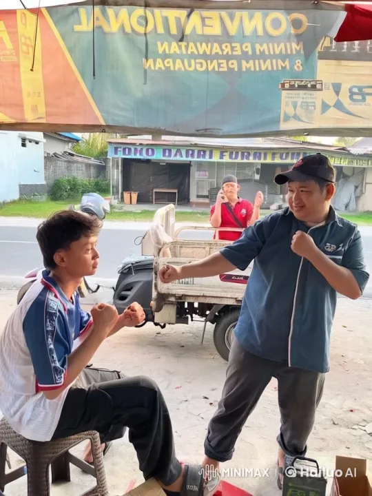 Outdoor Kungfu Sparring Session Between Two Men – AI Generated Video | Hailuo AI