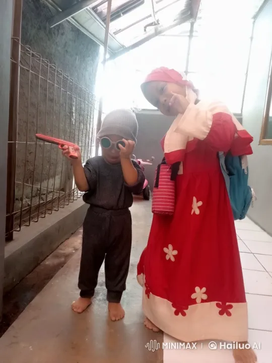 Children's Imaginative Kung Fu Fight in Corridor – AI Generated Video | Hailuo AI