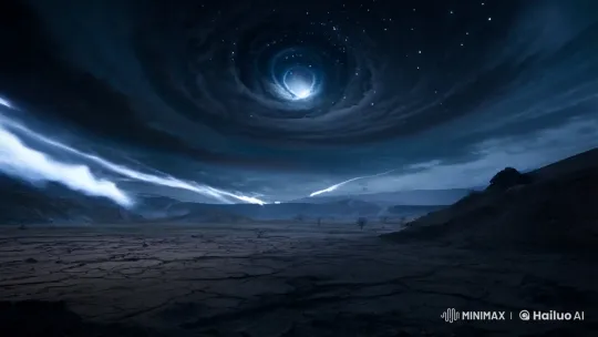 Titanus Abyssweaver's Void Attack in Twilight Wasteland – AI Generated Video | Hailuo AI
