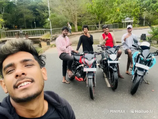 Young Men Showcase Kung Fu Skills by Motorcycles – AI Generated Video | Hailuo AI