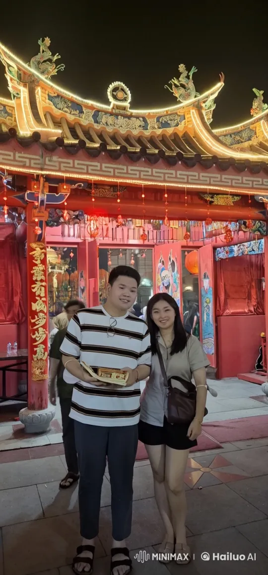 Martial Artist Showcases Skills in Vibrant Chinese Temple – AI Generated Video | Hailuo AI