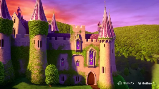 Enchanted Castle and Newborn Princess Rapunzel – AI Generated Video | Hailuo AI