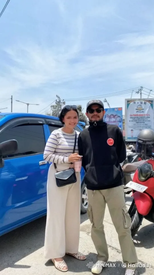 Kungfu Fighter Showcases Skills by Blue Car – AI Generated Video | Hailuo AI