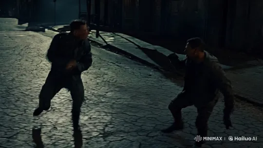 Gritty Street Fight: Anger, Skill, and Dramatic Camera Work – AI Generated Video | Hailuo AI
