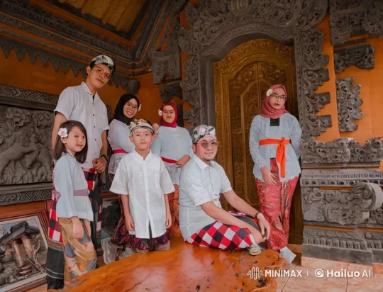 Balinese Traditional Setting with Dynamic Martial Arts Display – AI Generated Video | Hailuo AI
